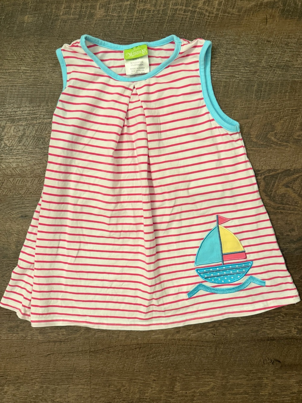 Classic Whimsy sailboat cotton dress